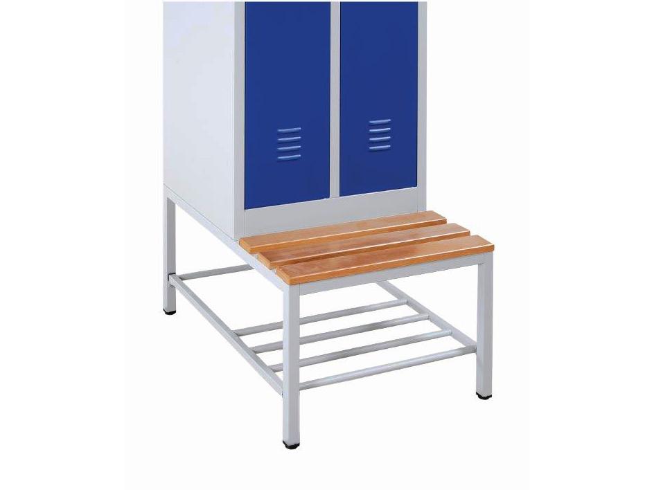 Sitzbankuntergestell mit Schuhrost Ideal - 2 Abteile 300mm Abteilbreite