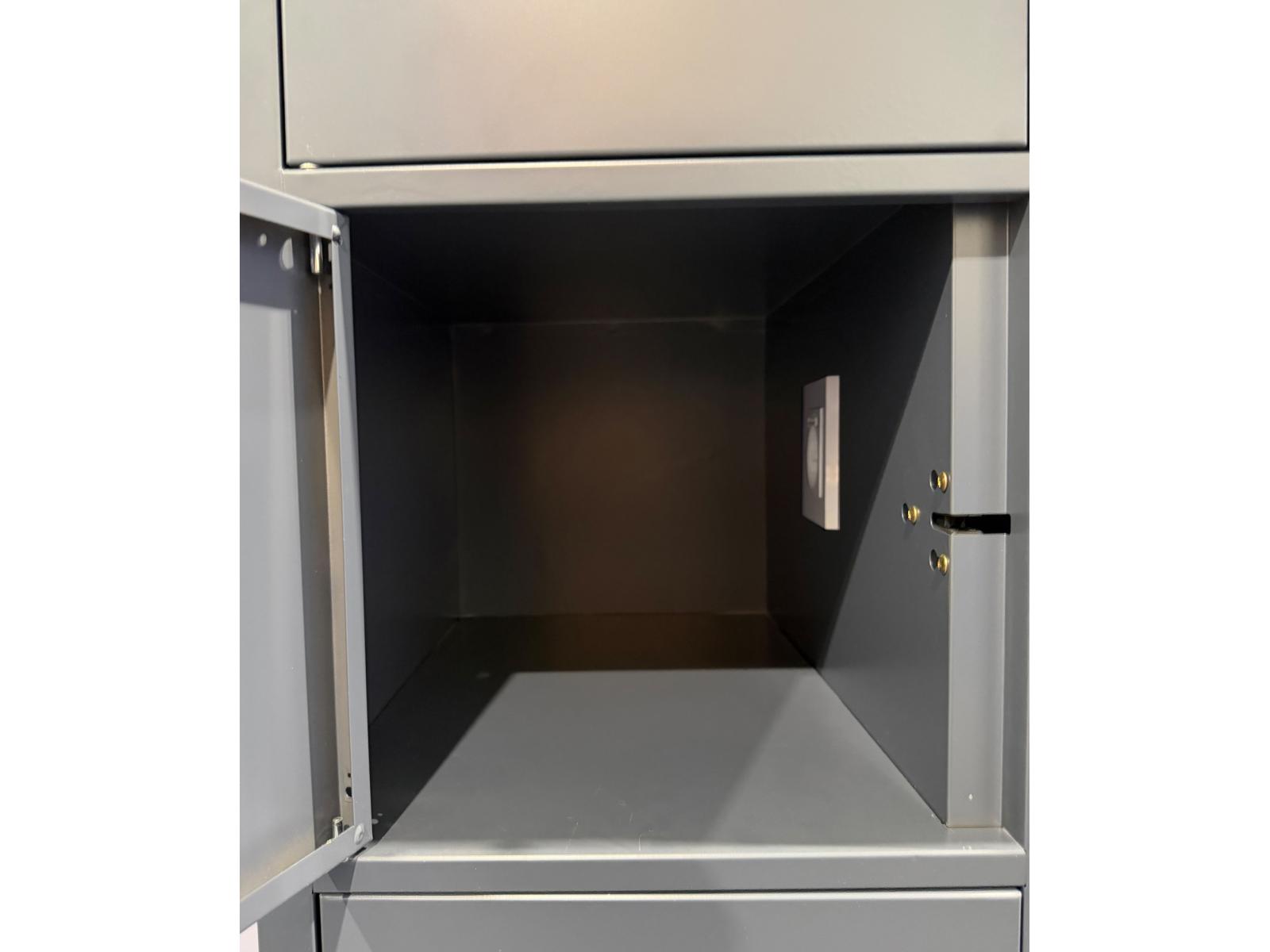 E-Spind Schließfachschrank Serie Spind ONE - 12 Fächern / 2 Abteile mit Pin-Eingabe