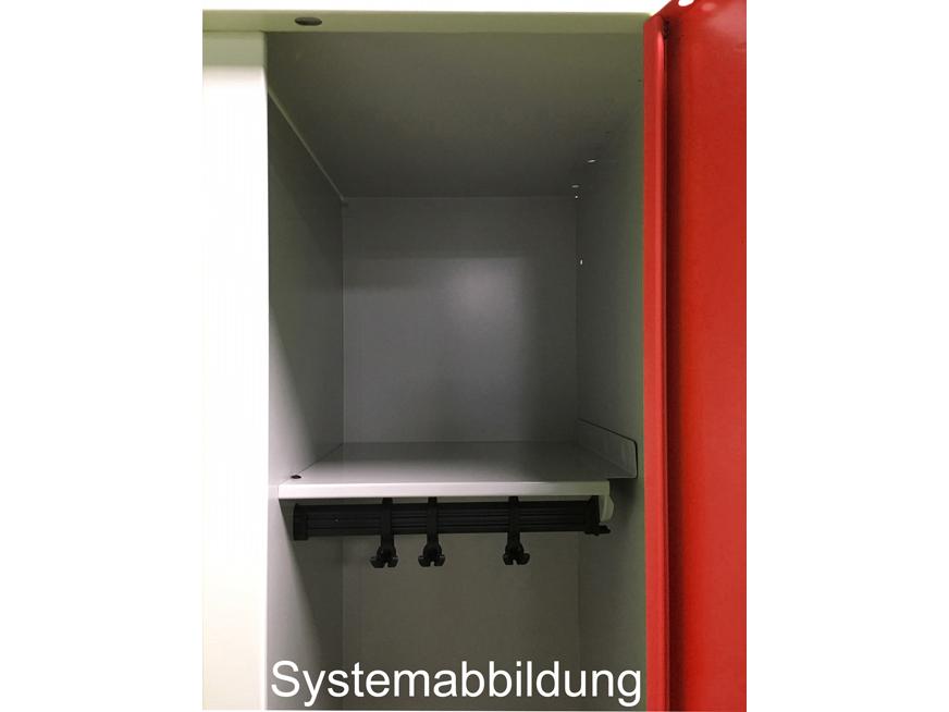 Spind S2000 Classic mit Sitzbankuntergestell - 5 Abteile 300mm Abteilbreite